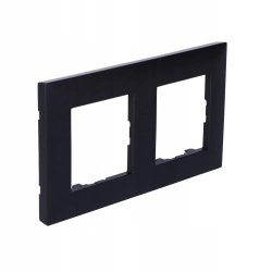 NILOE STEP Ramka podwójna czarna LEGRAND