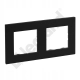 NILOE STEP Ramka podwójna czarna LEGRAND