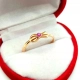 Złoty pierścionek Kokardka z cyrkonią Pr.583 W:1,73gr Roz.17
