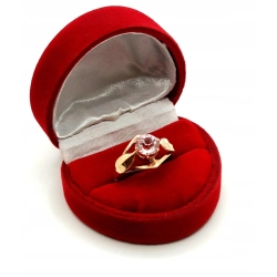 Złoty pierścionek z Morganitem Pr.583 W:2,93gr Roz.16 InterSKLEP