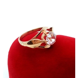 Złoty pierścionek z Morganitem Pr.583 W:2,93gr Roz.16 InterSKLEP