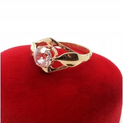 Złoty pierścionek z Morganitem Pr.583 W:2,93gr Roz.16 InterSKLEP