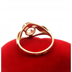 Złoty pierścionek z Morganitem Pr.583 W:2,93gr Roz.16 InterSKLEP