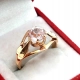 Złoty pierścionek z Morganitem Pr.583 W:2,93gr Roz.16 InterSKLEP