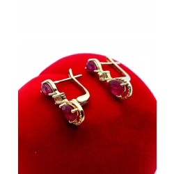 Złote kolczyki z Cyrkoniami NOWE PR.375 W:2,32gr InterSKLEP