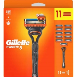 GILLETTE FUSION5 MASZYNKA DO GOLENIA, 11 WKŁADÓW WYMIENNYCH GERMAN PEWNIAK