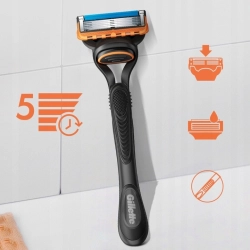 GILLETTE FUSION5 MASZYNKA DO GOLENIA, 11 WKŁADÓW WYMIENNYCH GERMAN PEWNIAK