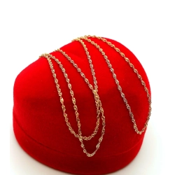 Złoty łańcuszek kręcony W. KRUK Pr.585 W:0,67gr Dł:41cm