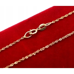 Złoty łańcuszek kręcony W. KRUK Pr.585 W:0,67gr Dł:41cm