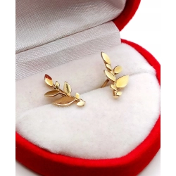 Złote kolczyki Gałązki sztyft PR.333 W:1,25gr InterSKLEP