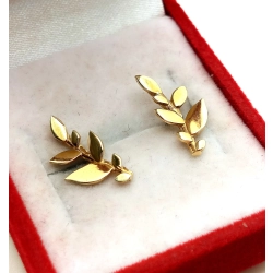Złote kolczyki Gałązki sztyft PR.333 W:1,25gr InterSKLEP