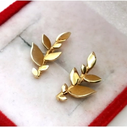 Złote kolczyki Gałązki sztyft PR.333 W:1,25gr InterSKLEP
