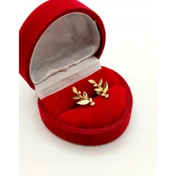 Złote kolczyki Gałązki sztyft PR.333 W:1,25gr InterSKLEP