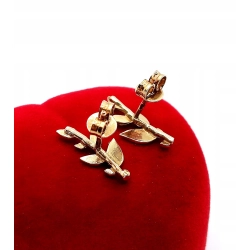 Złote kolczyki Gałązki sztyft PR.333 W:1,25gr InterSKLEP
