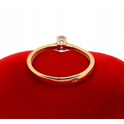 Złoty pierścionek z Cyrkonią PR.585 W:1,44gr R.12 InterSKLEP