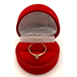 Złoty pierścionek z Cyrkonią PR.585 W:1,44gr R.12 InterSKLEP