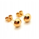 Złote kolczyk półkulki Pr.585 W:1,17gr sztyft InterSKLEP
