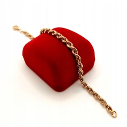 Złota bransoletka Kordel Gruba Pr.585 W:6,04gr Dł:20cm