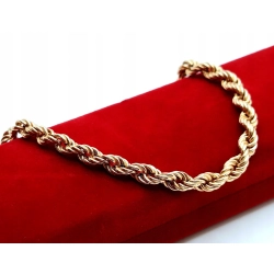 Złota bransoletka Kordel Gruba Pr.585 W:6,04gr Dł:20cm