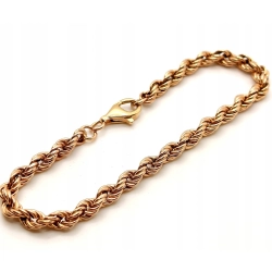 Złota bransoletka Kordel Gruba Pr.585 W:6,04gr Dł:20cm