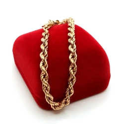 Złota bransoletka Kordel Gruba Pr.585 W:6,04gr Dł:20cm