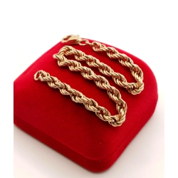 Złota bransoletka Kordel Gruba Pr.585 W:6,04gr Dł:20cm