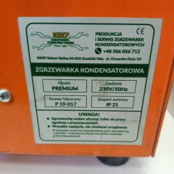Profesjonalna NSKP ROBERT BYLINA Zgrzewarka kondensatorowa PREMIUM