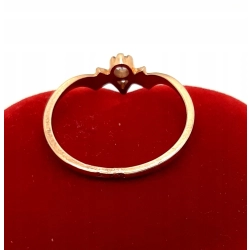 Złoty pierścionek z Cyrkonią PR.585 W:1,30gr R.17 InterSKLEP