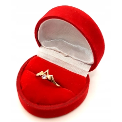 Złoty pierścionek z Cyrkonią PR.585 W:1,30gr R.17 InterSKLEP