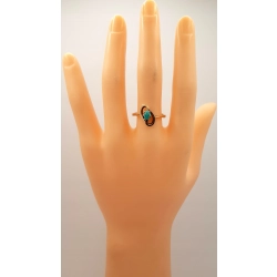 Złoty pierścionek z Turkusem PR.585 W:3,03gr R.17 InterSKLEP