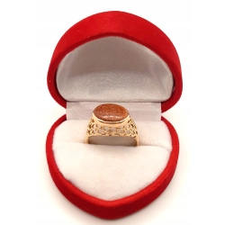 Złoty pierścionek z Paskiem pustyni PR.585 W:3,43gr R.16 InterSKLEP