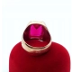 Złoty sygnet z Rubinem synt. Pr.585 W:18,67gr Roz.28