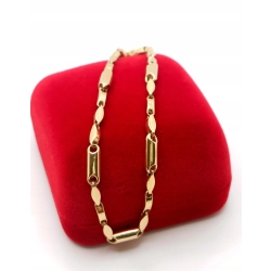 Złota bransoletka ogniwkowa Pr.585 W:2,94gr Dł:20cm Nowa