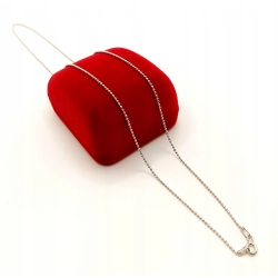 Srebrny łańcuszek Kulki Pr.925 W:2,20gr Dł:50cm 11