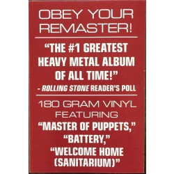 Master Of Puppets Metallica Winyl