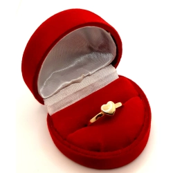 Złoty pierścionek Serce PR.585 W:1,26gr R.16,5 InterSKLEP