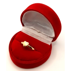 Złoty pierścionek Serce PR.585 W:1,26gr R.16,5 InterSKLEP