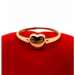 Złoty pierścionek Serce PR.585 W:1,26gr R.16,5 InterSKLEP