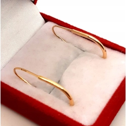 Złote kolczyki wiszące PR.583 W:0,95gr InterSKLEP