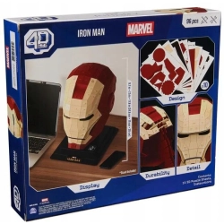 MARVEL MASKA IRON MANA PUZZLE MODEL 3D IRON MAN DO ZŁOŻENIA 4D BUILD