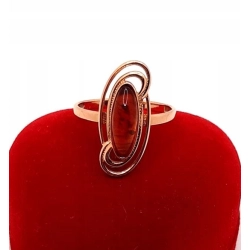 Złoty pierścionek z Bursztynem PR.583 W:3,15gr R.19 InterSKLEP