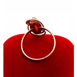 Złoty pierścionek z Bursztynem PR.583 W:3,15gr R.19 InterSKLEP