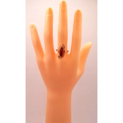 Złoty pierścionek z Bursztynem PR.583 W:3,15gr R.19 InterSKLEP