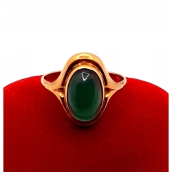 Złoty pierścionek z Agatem PR.585 W:2,13gr R.15 InterSKLEP