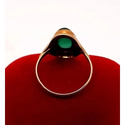 Złoty pierścionek z Agatem PR.585 W:2,13gr R.15 InterSKLEP