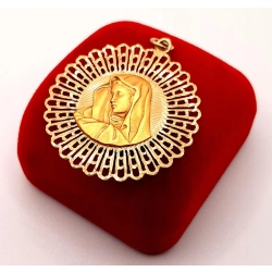 Złota zawieszka Medalik z Matką Boską PR.750 W:7,63gr InterSKLEP