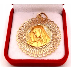 Złota zawieszka Medalik z Matką Boską PR.750 W:7,63gr InterSKLEP