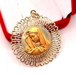 Złota zawieszka Medalik z Matką Boską PR.750 W:7,63gr InterSKLEP