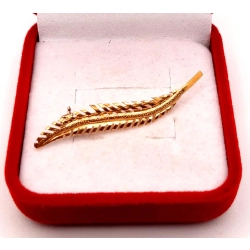 Złota broszka Gałązka PR.750 W:1,79gr InterSKLEP