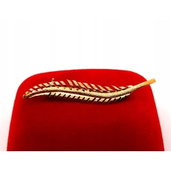 Złota broszka Gałązka PR.750 W:1,79gr InterSKLEP